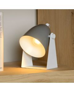 Grey table lamp modern, Chago, with switch
