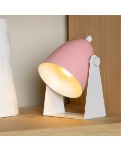 Pink table lamp modern, Chago, with switch