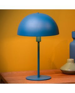 Blue table lamp modern, Siemon, with switch