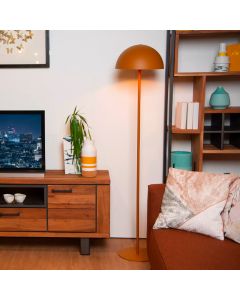Yellow floor lamp modern, Siemon, with switch