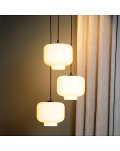 White pendant light retro, Medine