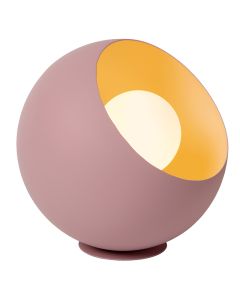 Pink table lamp modern, Doredos, with switch