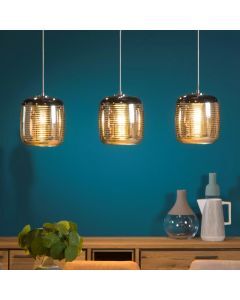 Chrome pendant light modern, Eryn