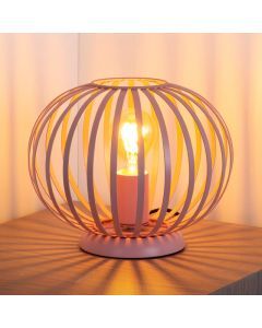 Pink table lamp modern, Merlina, with switch