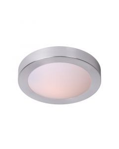 Chrome flush ceiling light plastic, Fresh, IP44