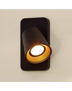 Golden wall spotlight modern, Turnon, with switch