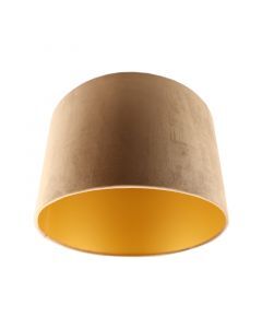 Taupe Velor lampshade Madelyn, Fabric, Modern