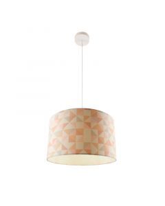 Modern kids pendant light pink, Diamonds