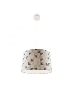 Modern kids pendant light grey, Diamonds