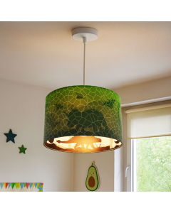 Modern kids pendant light green, Dino