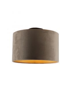 Modern flush ceiling light gold, Krista