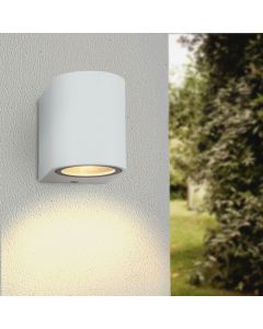 Aluminium outdoor light white, Corina, IP44