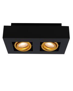 Aluminium surface mounted downlight gold, Noraly