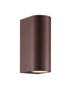 Rust Coloured up down wall light modern, Dion, IP44
