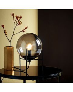 Black table lamp design, Alton, with switch