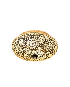 Transparent oriental flush ceiling light mosaic, Mimoun