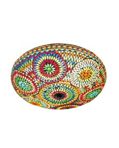 Multicoloured oriental flush ceiling light mosaic, Annas