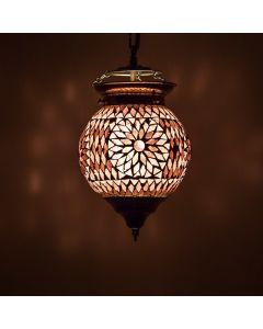Purple oriental pendant light mosaic, Nisrin