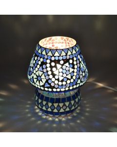 Blue oriental table lamp mosaic, Rachel