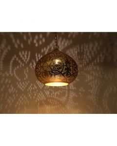 Golden oriental pendant light metal, Noah