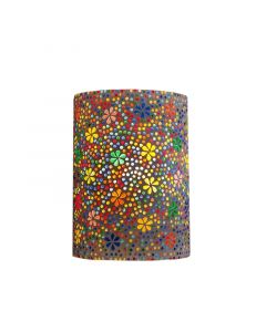 Multicoloured oriental wall light mosaic, Mahdia