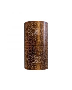 Copper oriental wall light filigree, Israe