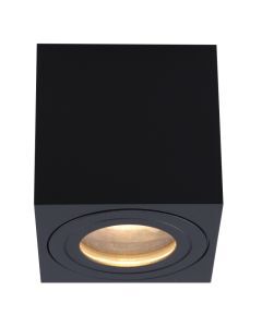 Modern surface mounted downlight black, Alion, IP44