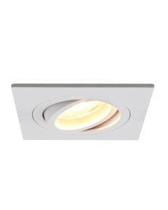 Aluminium recessed light white, Scott