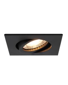 Aluminium recessed light black, Onno