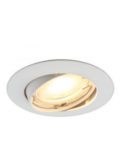 Aluminium recessed light white, Rudo