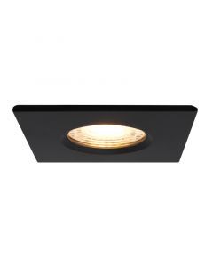 Modern bathroom recessed downlight black, Jule, IP65