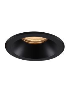 Aluminium bathroom recessed downlight black, Julien, IP65