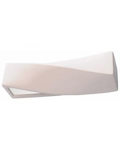 Glass up down wall light white, Annick