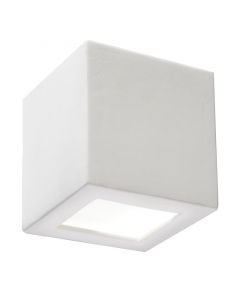 Glass up down wall light white, Caitlin