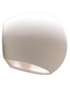 Ceramic up down wall light white, Lisandra