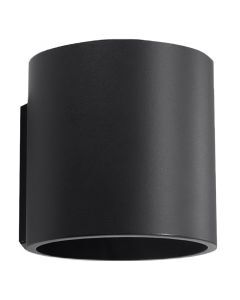 Aluminium up down wall light black, Amely