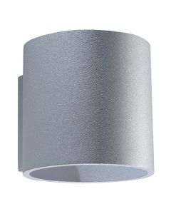 Aluminium up down wall light grey, Amely