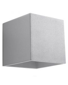 Aluminium up down wall light grey, Andro
