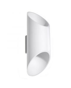 Aluminium up down wall light white, Haidar