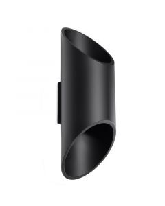Aluminium up down wall light black, Haidar