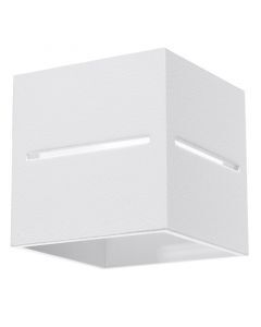 Aluminium up down wall light white, Jacky