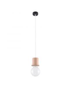 Wood pendant light brown, Gaelle