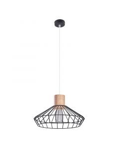 Wood pendant light brown, Gesina