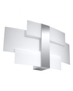 Glass wall light chrome, Marith