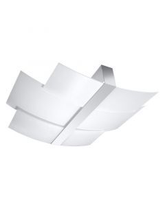 Glass ceiling light chrome, Marith