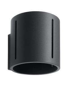 Aluminium up down wall light black, Jamey