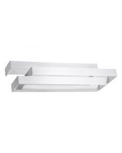 Aluminium up down wall light white, Keshia