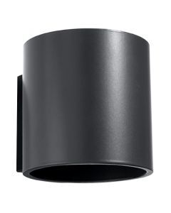 Aluminium up down wall light anthracite, Amely