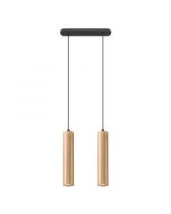 Wood pendant light brown, Francina