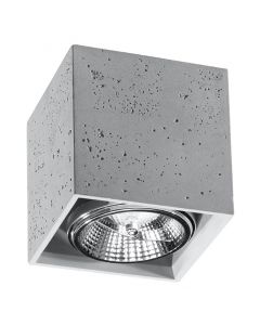 Concrete surface mounted downlight grey, Eugene